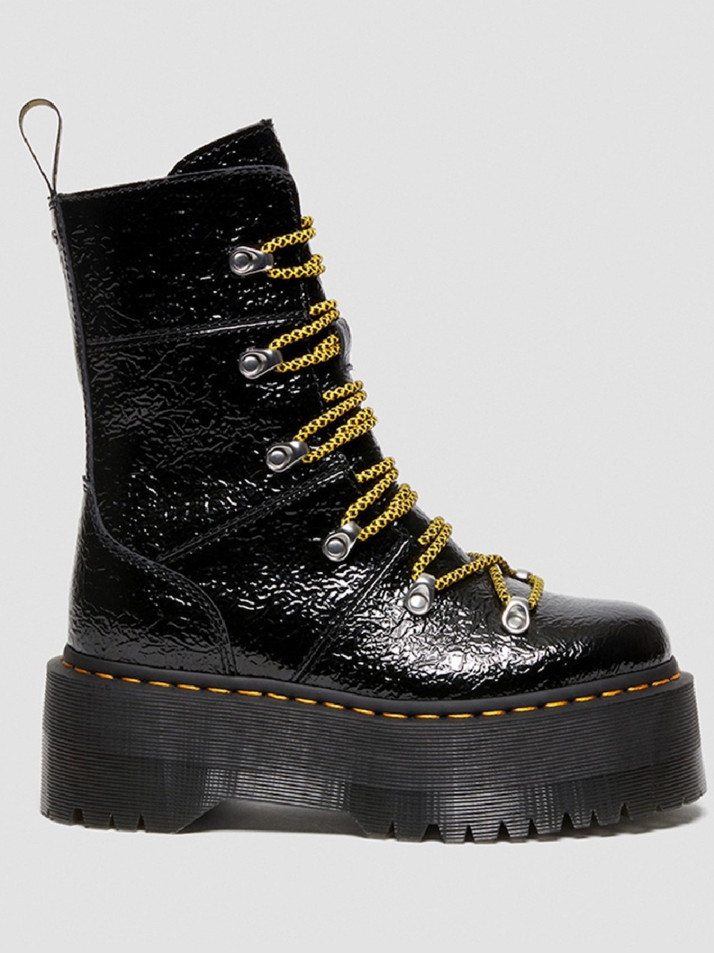 Dr. Martens Ghilana Max Distressed Patent Leather Platform Women’s size 8 NEW!!!